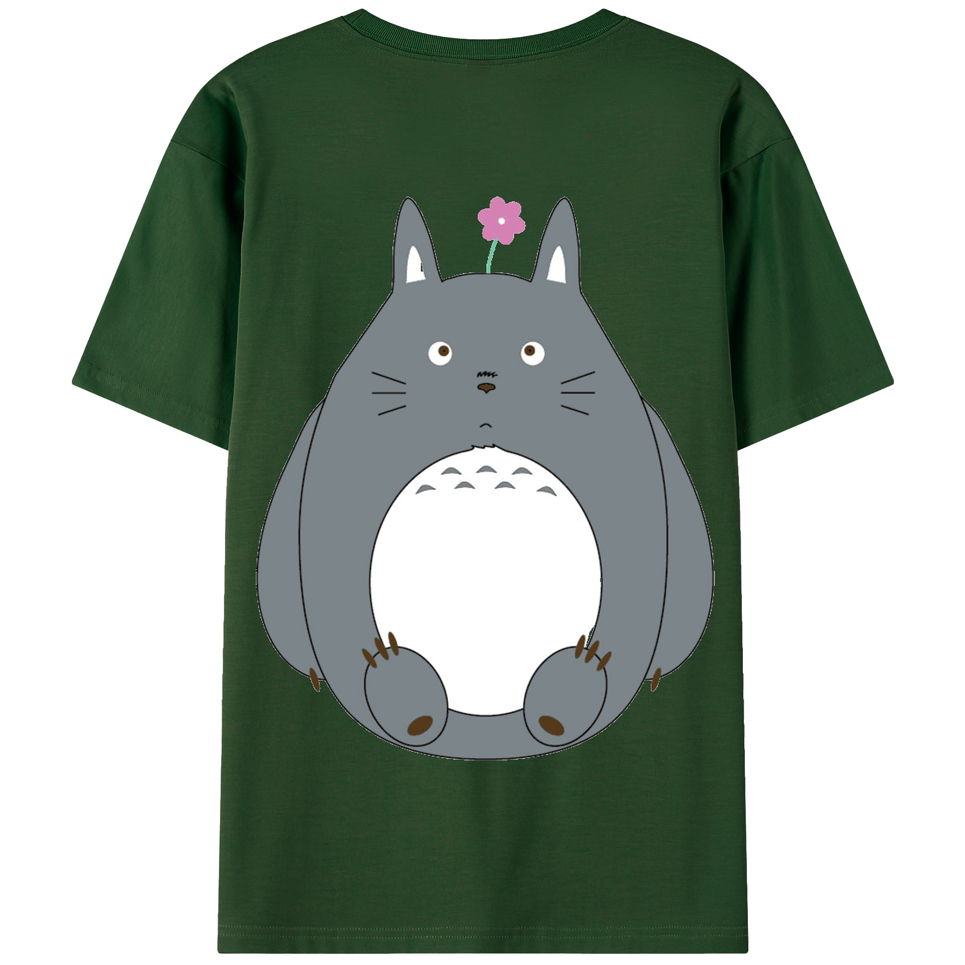 （画像用） となりのトトロ 草壁メイ 草壁サツキ My Neighbor Totoro Satsuki Kusakabe Mei Kusakabe 綿100％半袖Tシャツ（背面プリント）